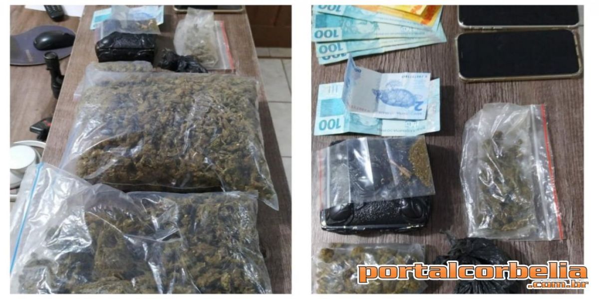 Polícia Militar encontra mais de 1kg de capulha com 3 homens na Penha