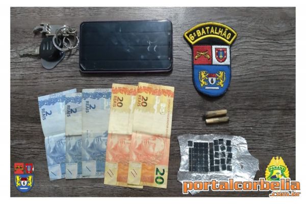 Polícia Militar prende homem com LSD que seria vendida em Corbélia