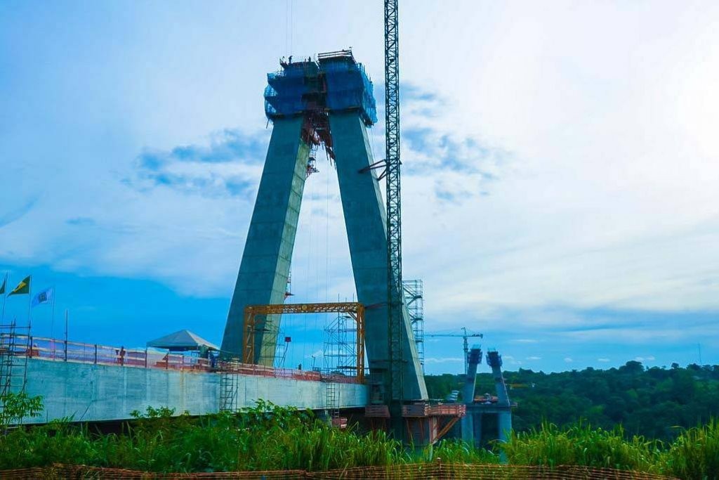 Obras da nova ponte entre Brasil e Paraguai já ultrapassam 50% de execução