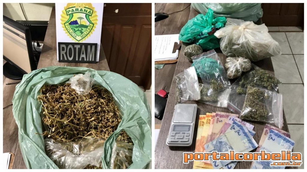 4 pessoas são presas por tráfico de drogas em residência 