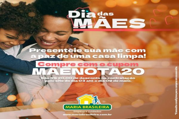 Promoção especial Maria Brasileira para o dia das mães