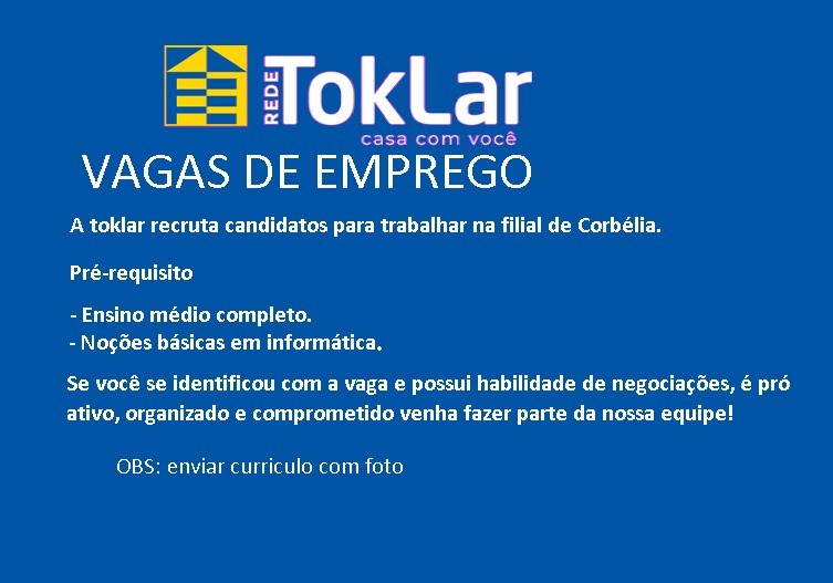 Loja de móveis e eletro disponibiliza de vagas para novos colaboradores