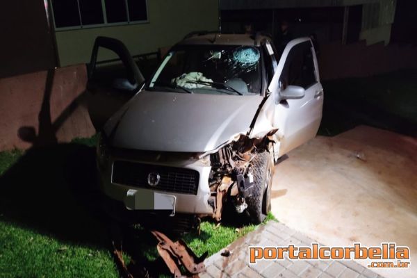 Colisão frontal entre Fiesta e Strada é registrada na rua Girasol