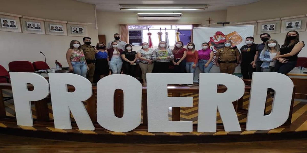 Lançamento do Proerd é realizado na câmara de vereadores em Corbélia