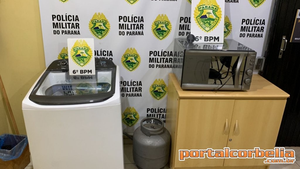 Produtos furtados em Corbélia são recuperados pela PM e GM em Cascavel