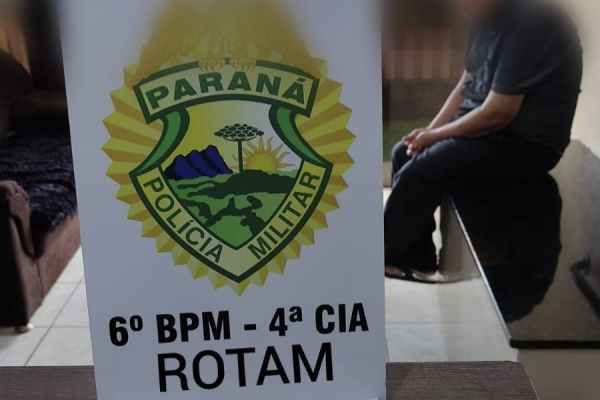 Rotam de Corbélia cumpre mandado de prisão no bairro Santa Catarina