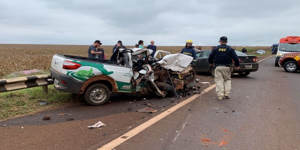 Identificada vítima fatal de gravíssimo acidente entre cinco carros na BR-369 em Cascavel