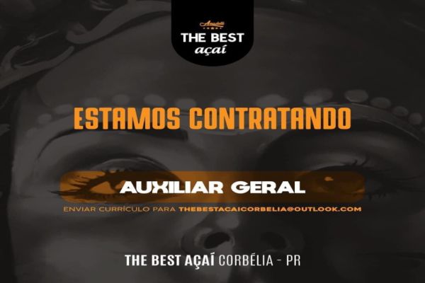 The Best Açaí disponibiliza vaga de trabalho em Corbélia