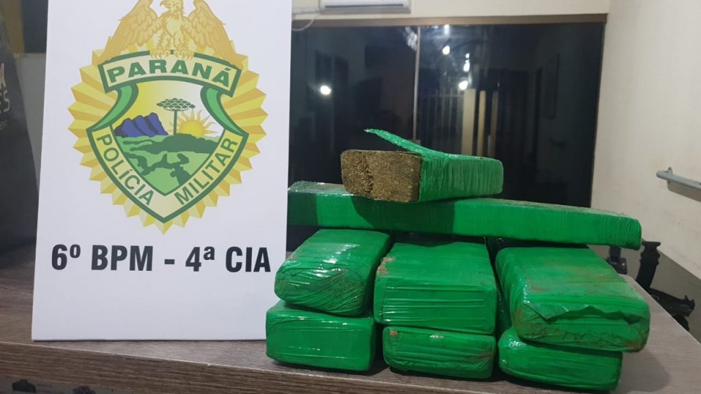 Mais de 50kg de maconha apreendida em 30 dias pela Polícia Militar em Corbélia