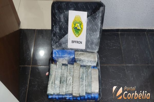 BPFRON apreende droga em ônibus na cidade de Corbélia