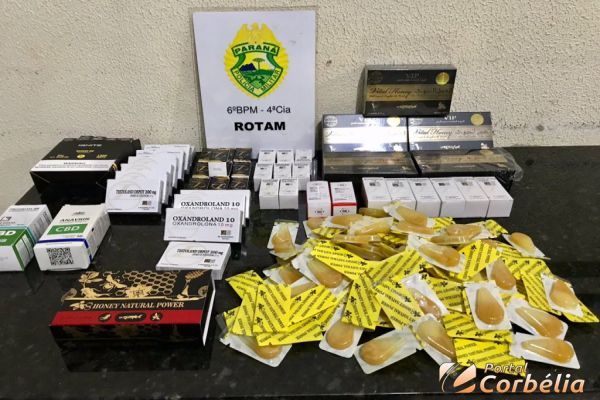 Rotam prende homem com medicamentos contrabandeados do Paraguai