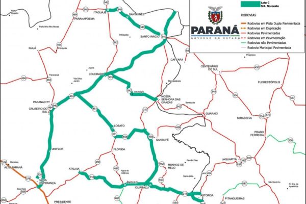 Resultado de licitação para obras em 238 km de rodovias do Noroeste é publicado