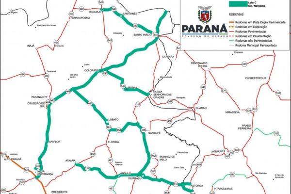 Resultado de licitação para obras em 238 km de rodovias do Noroeste é publicado