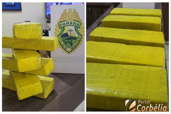 Polícia Militar prende duas pessoas com quase 10kg de maconha