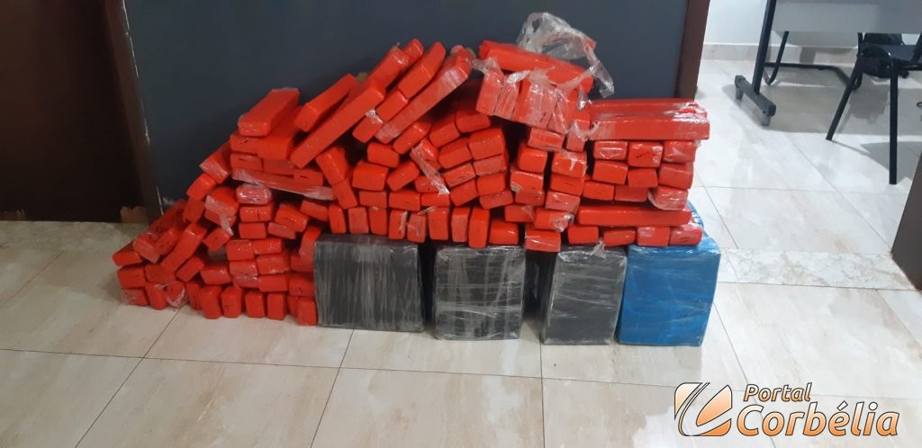 PRF apreende quase 200kg de maconha em abordagem na BR-369