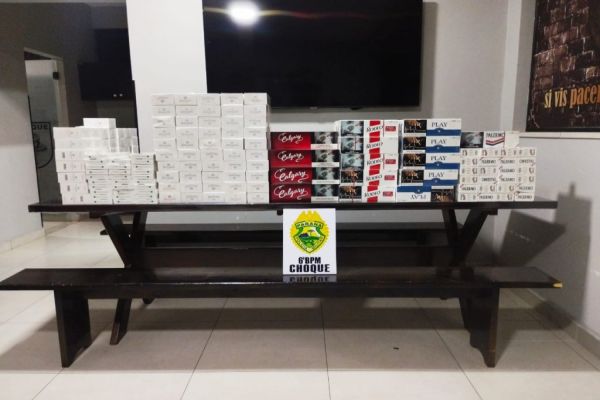 Cigarros contrabandeados são apreendidos na BR-369