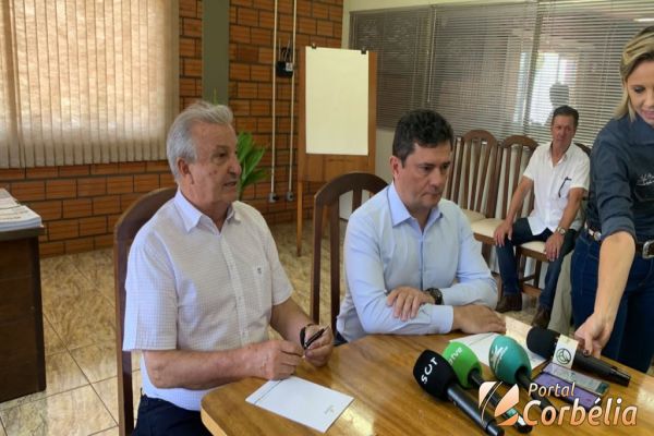 Entrevista coletiva com senador Sérgio Moro no Show Rural