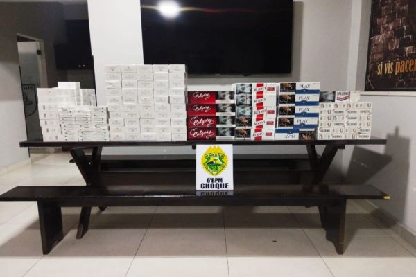 Cigarros contrabandeados são apreendidos na BR-369