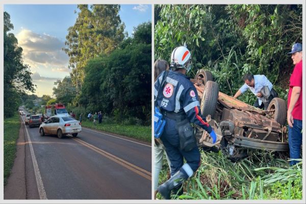 Prefeito de Cafelândia sofre acidente na PR-180