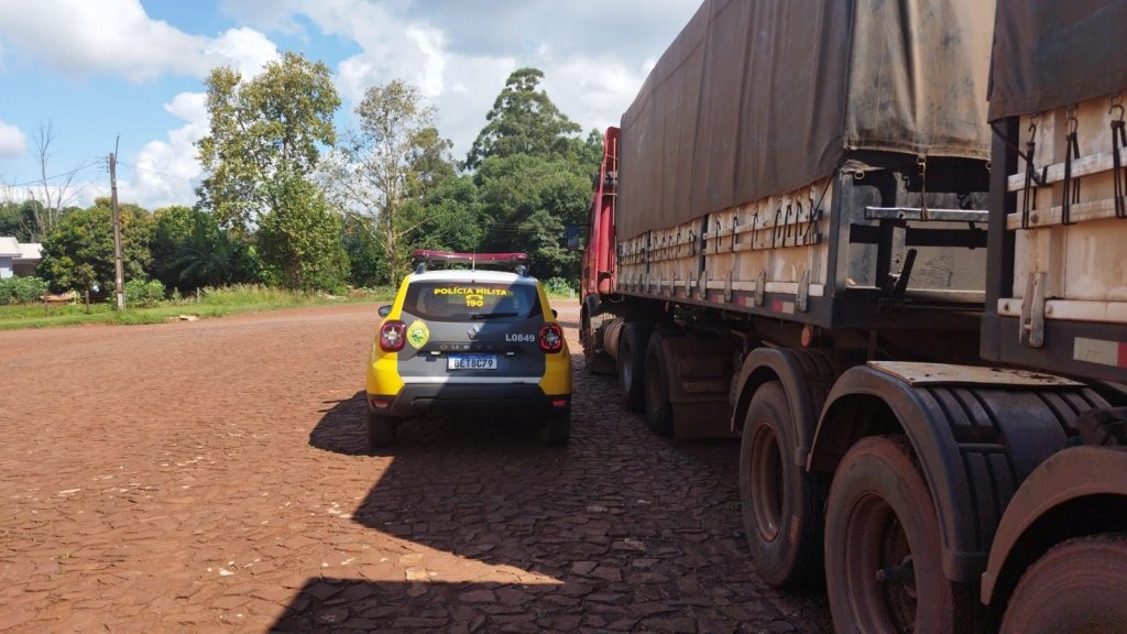 Proprietário localiza e recupera caminhão roubado em Corbélia