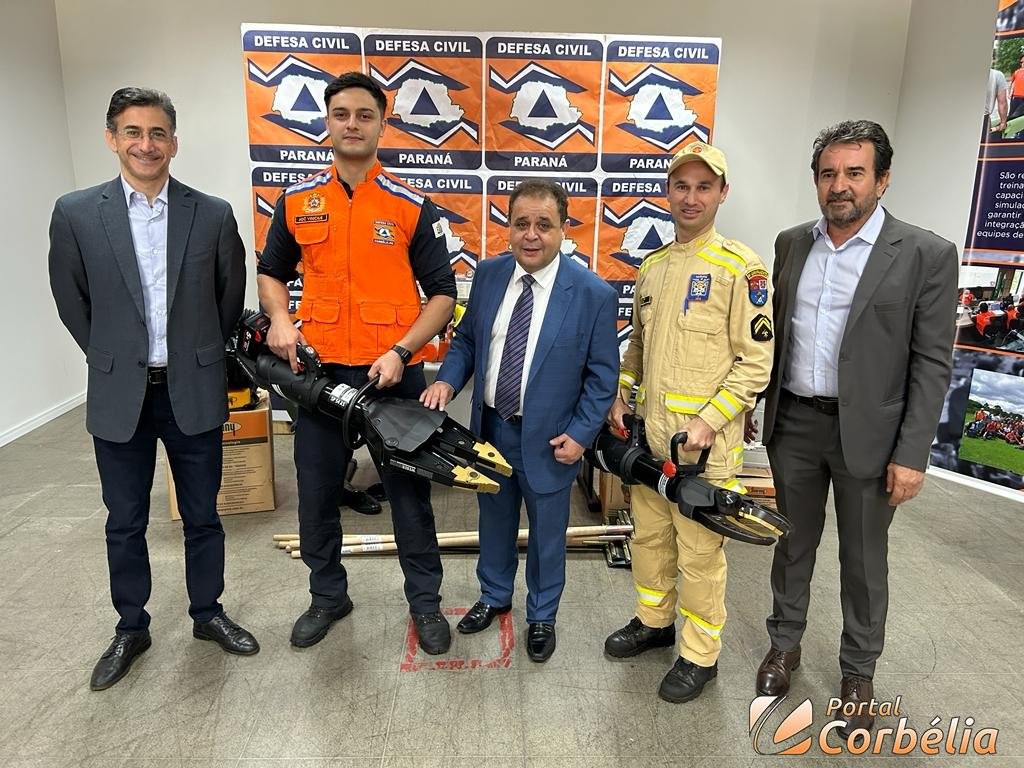 Defesa Civil de Corbélia recebe equipamento de última geração para atendimento de acidentes