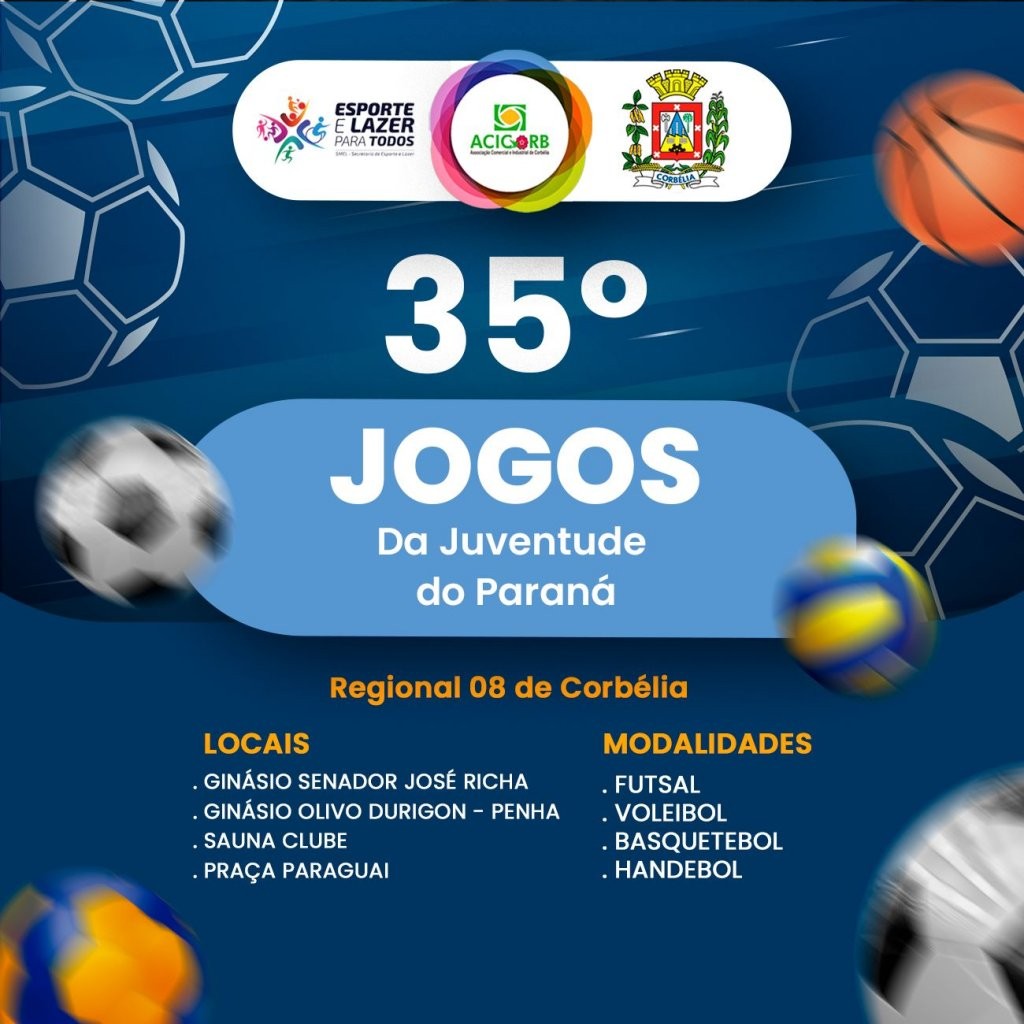 35ª Edição dos Jogos da Juventude do Paraná traz oportunidades para os comerciantes de Corbélia