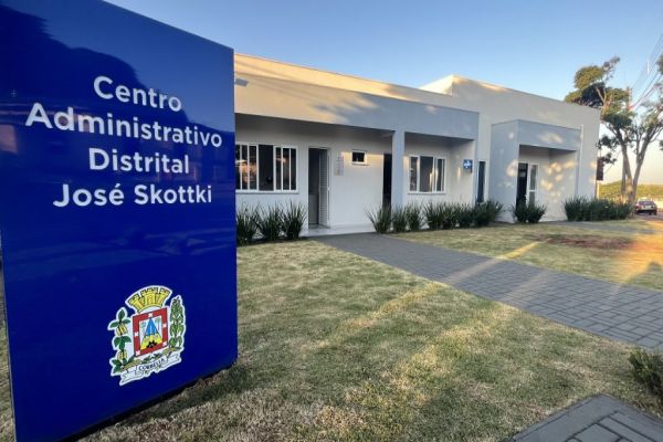 Inaugurado o Centro Administrativo José Skottki no distrito de Ouro Verde em Corbélia