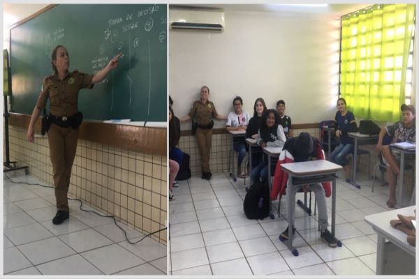 Policial Militar realiza trabalho preventivo em escola de Iguatu