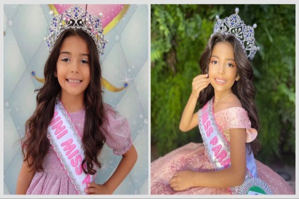 Antonella Lavínea Agliardi, de Corbélia, é a Mini Miss Paraná que brilhará no Mini Miss Brasil em Porto Alegre 