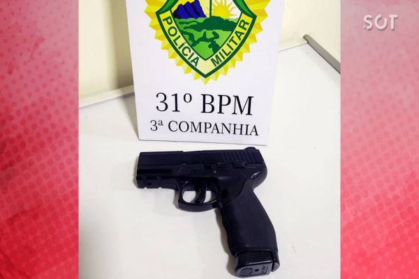 Abordagem policial resulta na apreensão de simulacro de arma de fogo em Corbélia