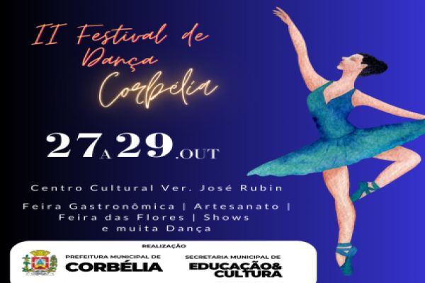 Cultura anuncia II Festival de Dança de Corbélia com valorização e celebração da arte