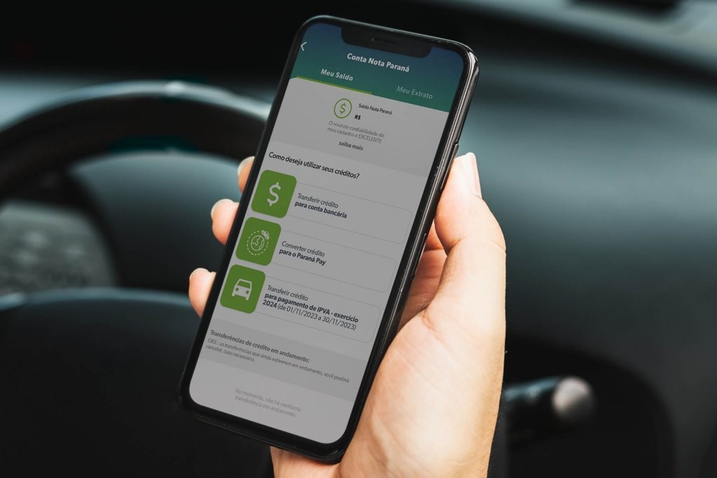 R$ 3,76 milhões em créditos do Nota Paraná foram transferidos para pagar o IPVA 2024