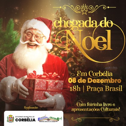 Corbélia se prepara para a chegada do Papai Noel nesta sexta-feira, 8