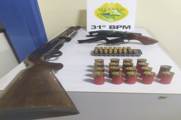 Operação Policial em Braganey desvenda posse ilegal de armas após ocorrência de violência doméstica