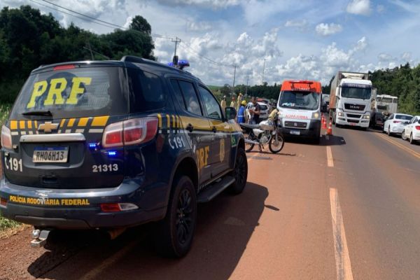 Motociclista morre e outro fica gravemente ferido em colisão na BR-369