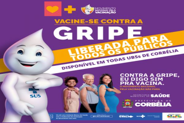 Vacinação contra gripe é ampliada para toda população em Corbélia