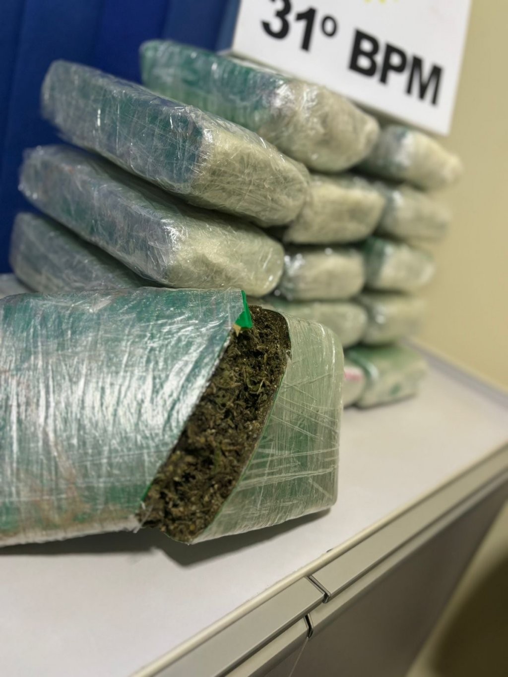 Equipe Policial apreende 11kg de maconha em ônibus de linha