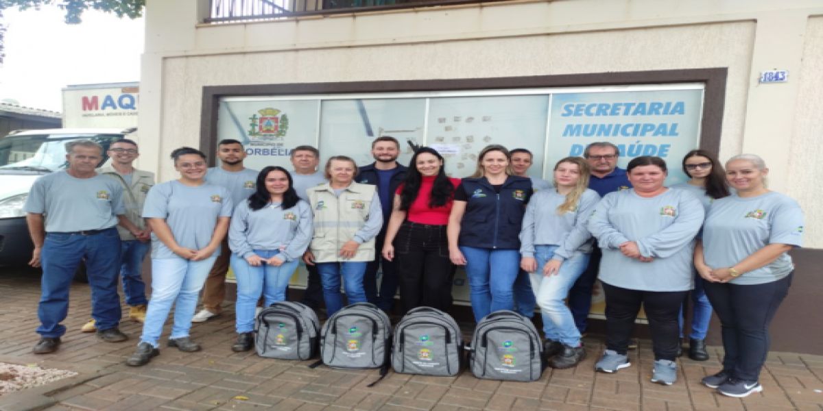 Corbélia equipa agentes de endemias com novos kits de trabalho