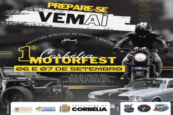 Prefeitura de Corbélia anuncia o 1º Motorfest com programação diversificada