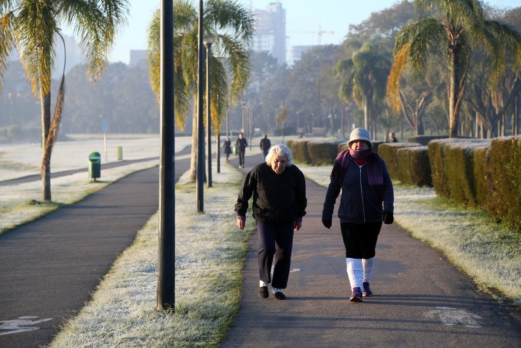 Simepar indica frio rigoroso no fim de semana, com temperaturas negativas no Sul do Estado