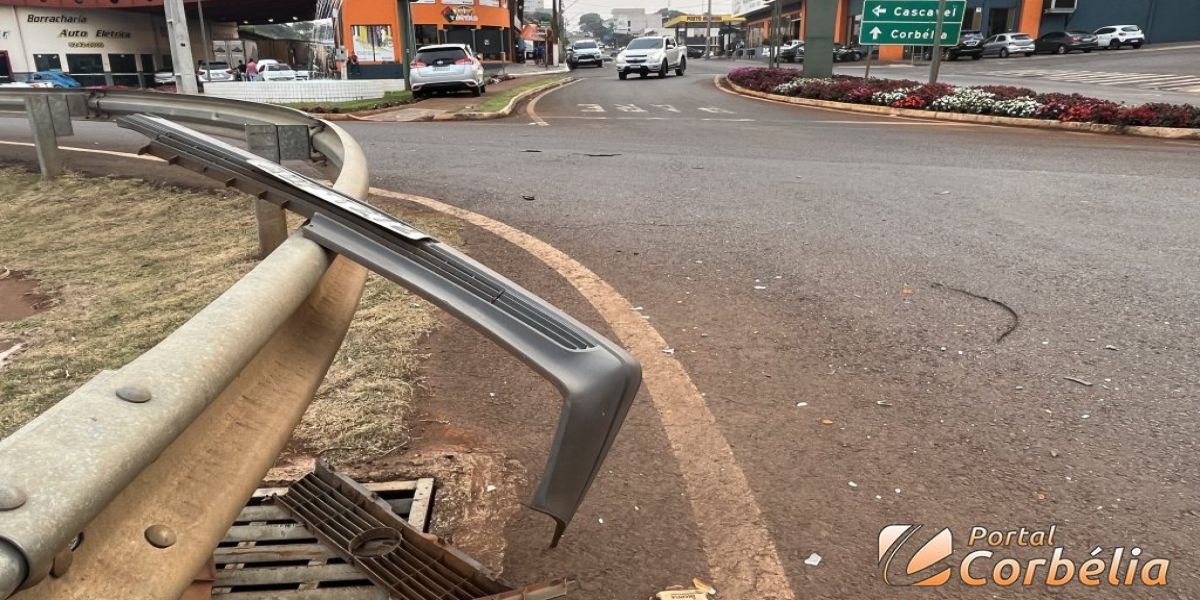 Colisão entre dois veículos é registrada na saída para a PR-573 em Corbélia