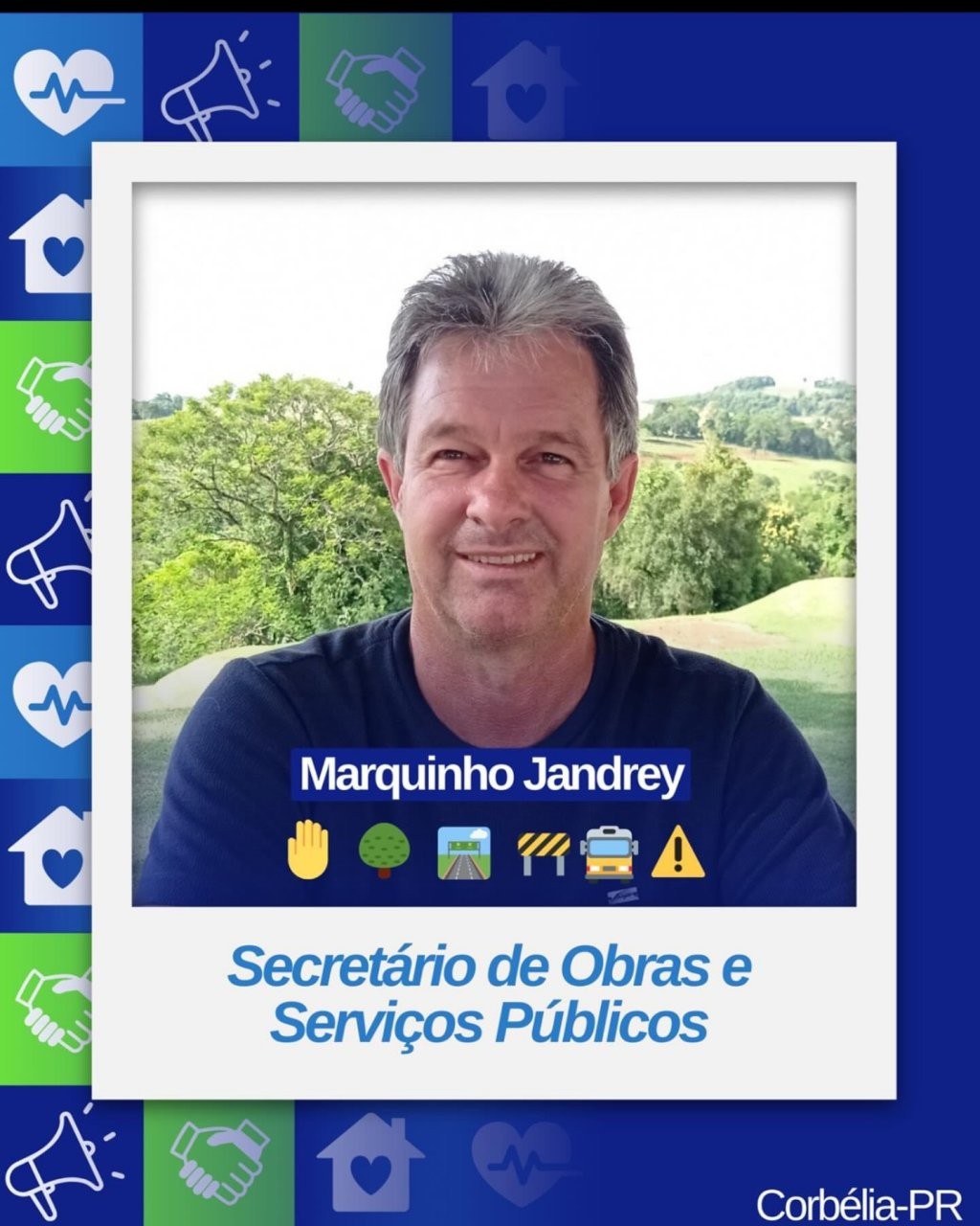 Thiago Stefanello anuncia Marquinho Jandrey como novo secretário de Obras e Serviços Públicos de Corbélia