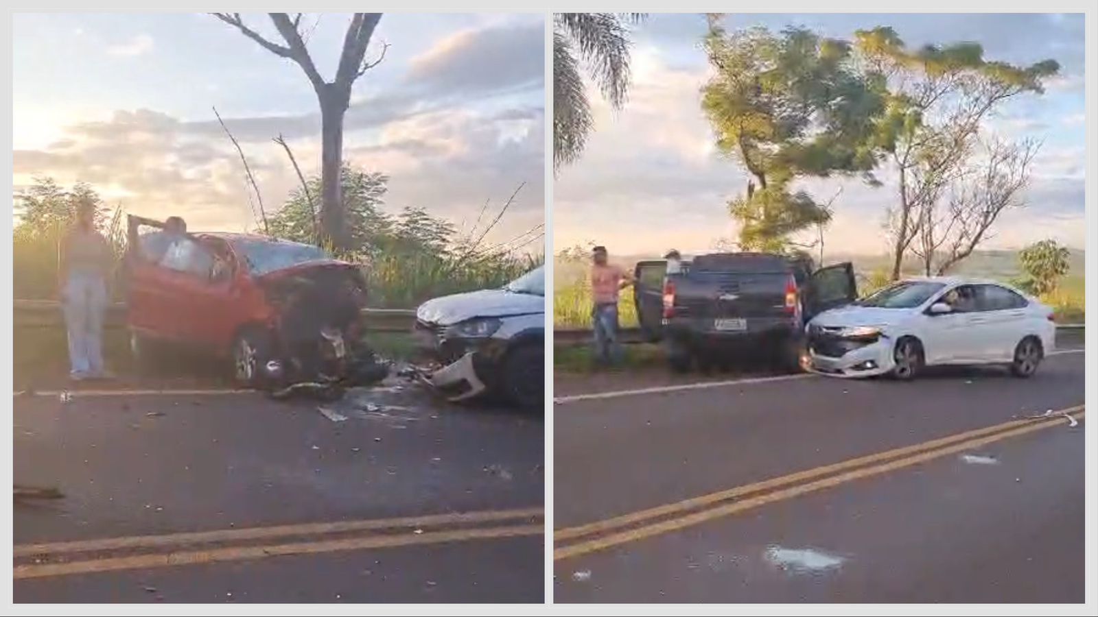 Imagem referente a notícia: Grave acidente na BR-369 deixa quatro feridos e mobiliza equipes de resgate