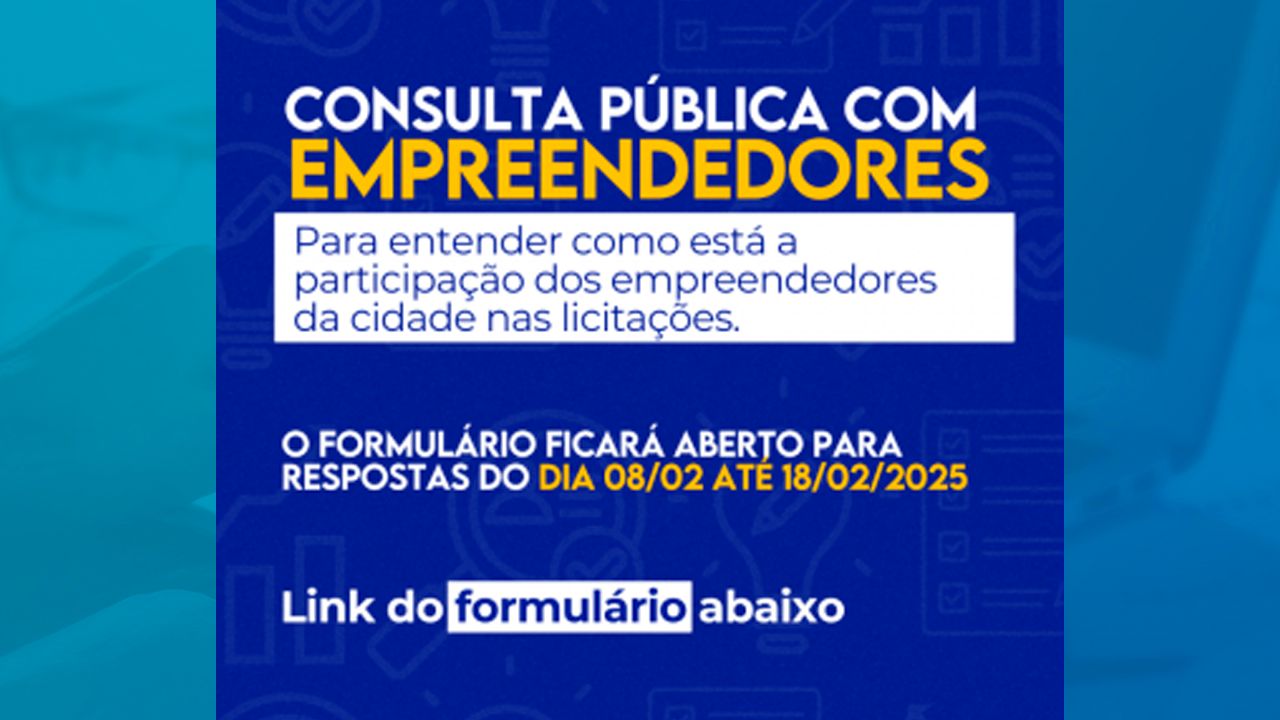 Prefeitura de Corbélia promove consulta pública para ampliar a participação de empresas em licitações municipais