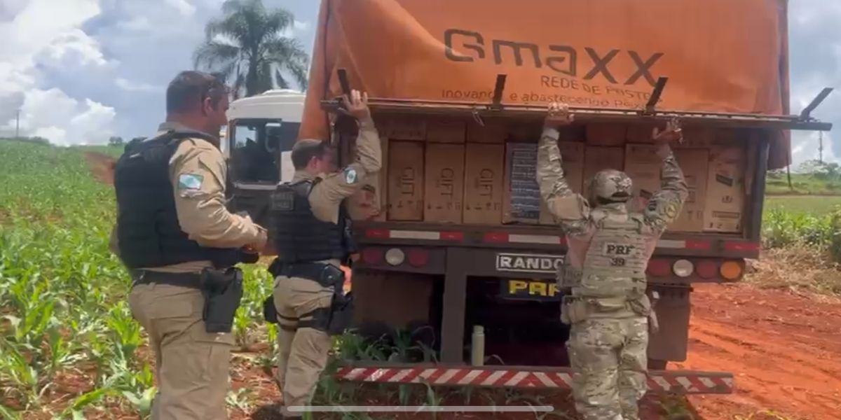 Mais uma grande apreensão de cigarros contrabandeados feita pela PRF na BR-369
