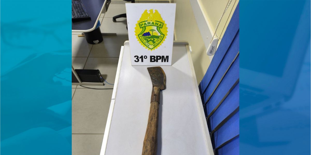 Homem é ferido com machadinha em Corbélia; autor é preso pela Polícia Militar