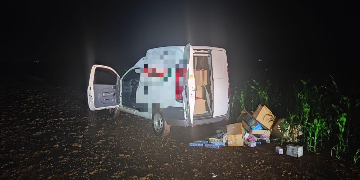 Entregador é vítima de assalto e tem veículo levado em Corbélia; PM recupera carro na área rural
