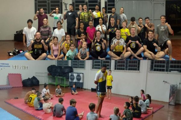 Imagem referente a notícia: Aula inaugural do projeto gratuito de Muay Thai reúne mais de 50 alunos