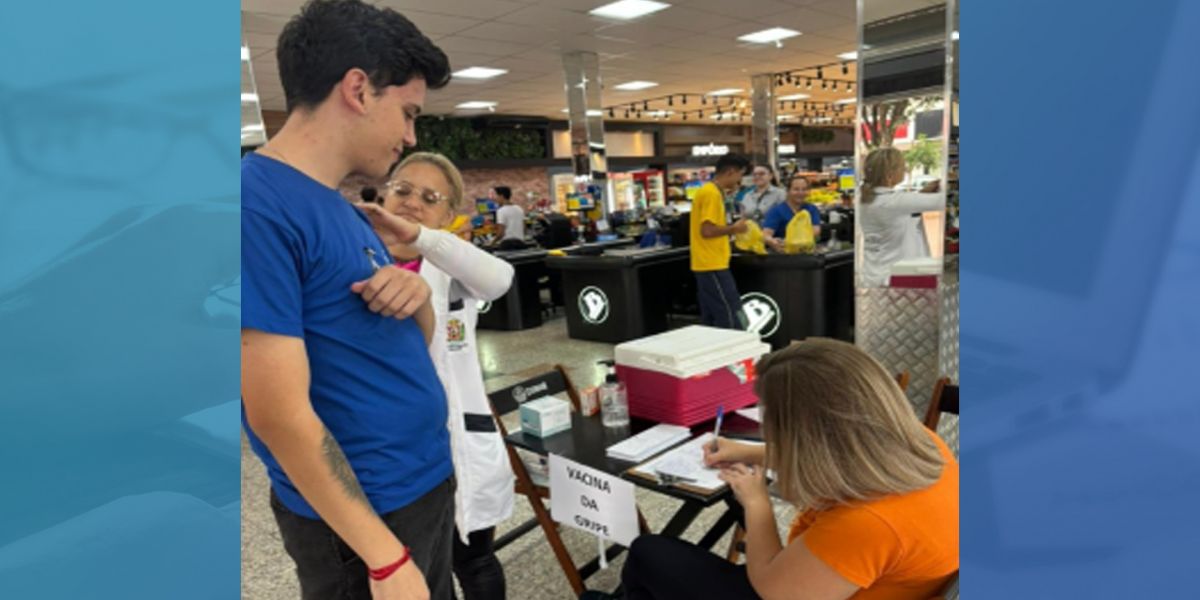 Vacinação contra a Gripe é levada ao comércio local e secretarias municipais em Corbélia