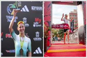 Imagem referente a notícia: Rafaella Leindecker Cardoso: A primeira triatleta de Corbélia conquista pódio em Cascavel